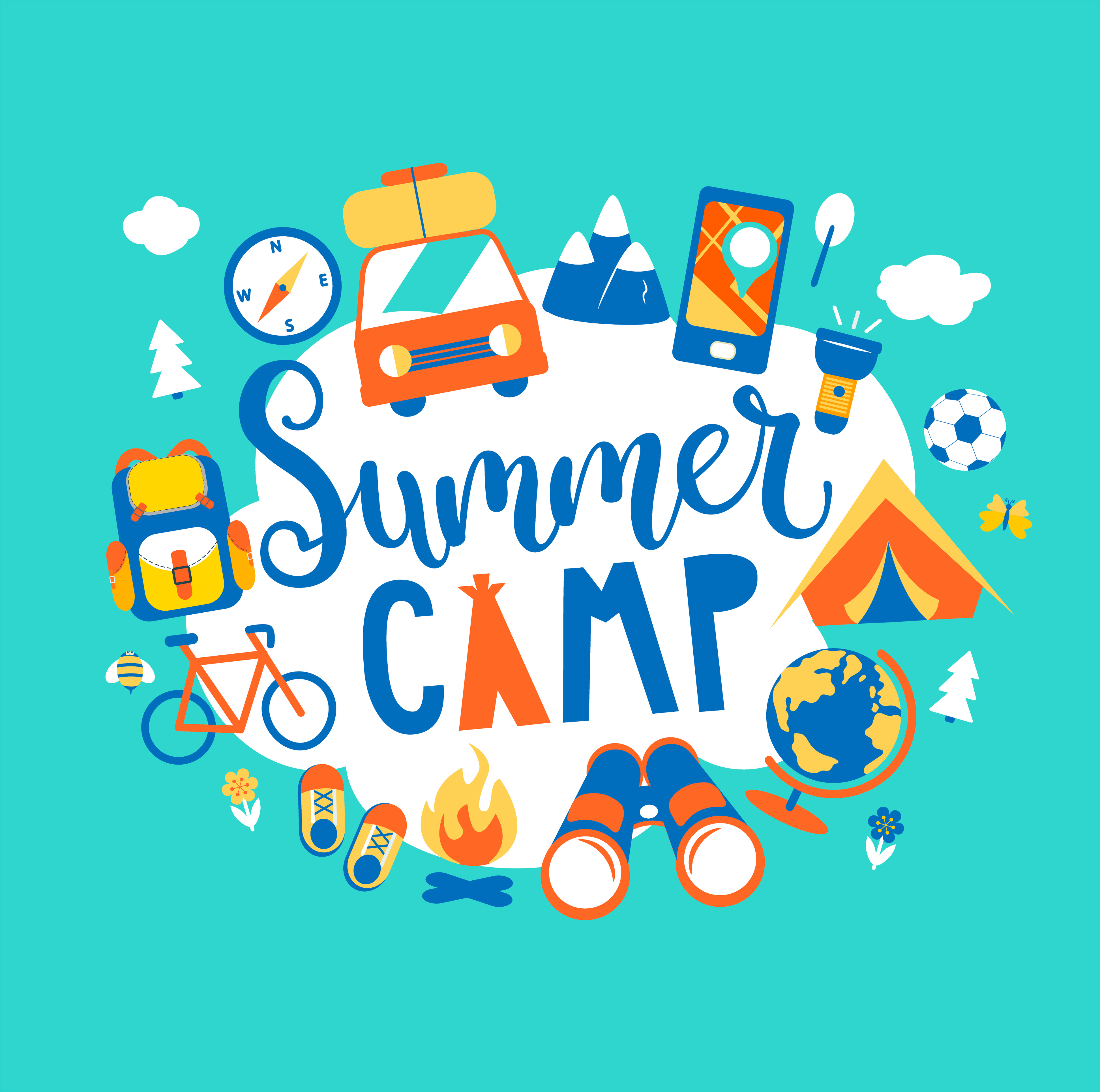 summer camp graphic