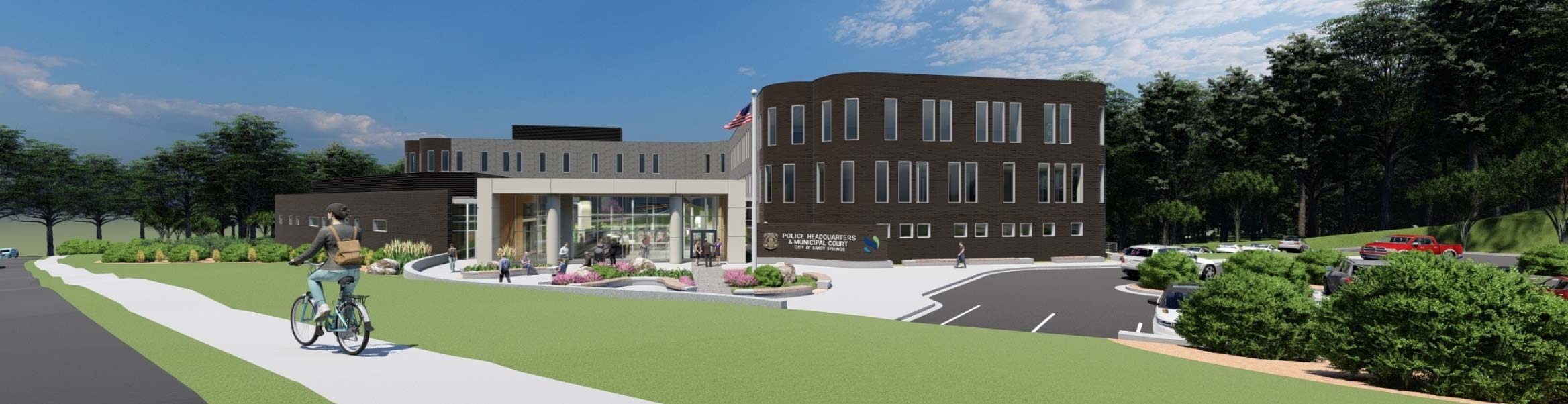 Rendering of Proposed Police HQ and Municipal Court